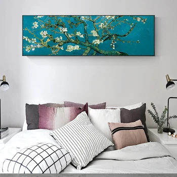 Цвете бадеми на Ван Гогу платно картини, плакати и щампи изкуството на стената картина за хола декорация на дома