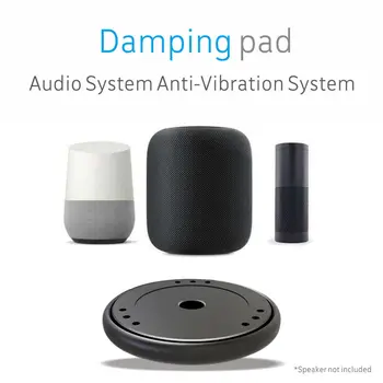 Шумоизоляционная Платформа Демпфирующая Възвръщаемост Pad За Apple Homepod Amazon Echo Google Home Stabilizer, Smart Speaker Странично Base(Черен)