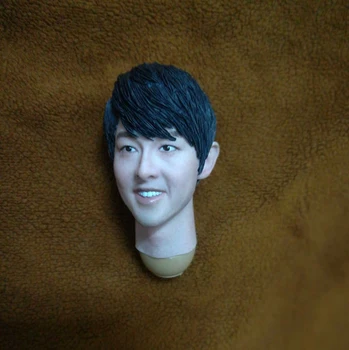 1/6 мащаба на мъжка глава, издълбани Азия корейски мъжки актьор песен Юни Ки главата скульптурная модел за 12