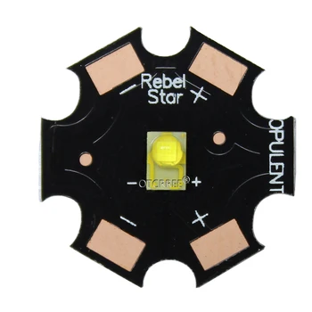 10PCS LUXEON Rebel ES 3W High Power LED Light Emitter Чип Светодиод бял топъл бял жълт 3.2-3.4 V, 700mA 20mm ПХБ