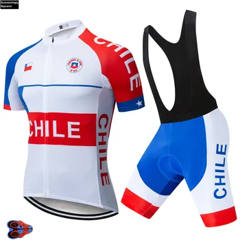2019 TEAM CHILE Bike Maillot Culotte Cycling Clothing Bike Jersey Ropa Quick Dry Мъжки Bicycle Summer Pro Cycling Jerseys 9D Gel