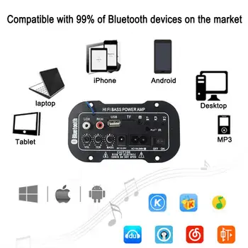 2019 Нов 220V Car Bluetooth 2.1 Hi-Fi Power Bass AMP Mini Car усилвател, радио аудио цифров усилвател, USB TF дистанционно управление