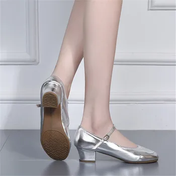 2020 нова марка Латинска танцови обувки за съвременните жени бална зала танго момичета дамски маратонки мода двойка червени устни танцови обувки с 5 см. ток