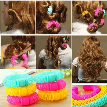 2021 нов DIY стайлинг на коса magic понички извити коса валяк за стайлинг на коса спирала къдрици инструмент за жени, Момичета аксесоари за коса