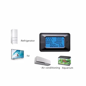 20A/100A, AC LCD Digital Panel Watt Power Meter монитор напрежение, кВтч волтметър амперметър тестер инструменти