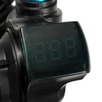 24V 36V 48V Outdoor Scooter E Electric Bike Twist Throttle Grip Handlebar With LCD Display Switch for Battery Power Voltage