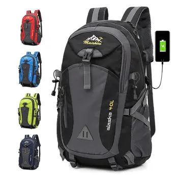 40L унисекс-водоустойчив Мъжки раница на туристически пакет спортна чанта пакет открит планински туризъм, катерене и къмпинг раница за мъже