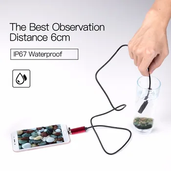 5.5 MM*5M USB Endoscope Camera 6LED водоустойчив USB тел змия тръба на инспекцията бороскоп за OTG съвместими телефони Android