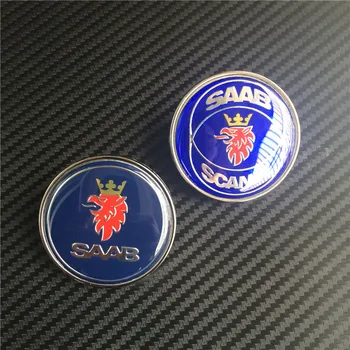 50 мм нова кола за полагане на SAAB-SCANIA син преден капак знак емблема авто лого 2 игли 5289871 4522884