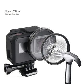 52 mm UV-филтър на обектива за защита на CPL кръгъл поляризационен филтър на обектива за GoPro Hero 7 6 5 Черно Go Pro Action Camera Accessories