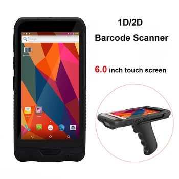 6.0 инчов 1D/2D QR Баркод Скенер NFC, WIFI PDA Android 5.1 OS безжичен преносим четец на баркод ръчен tablet терминал