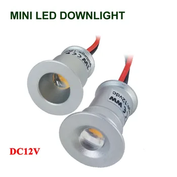 9 бр. нов Димиране-вградени led лампа 1 W затъмняване на led spot лампа мини led тавана лампа DC12V DC3V led лампи безплатна доставка