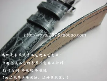 Alligator кожена каишка за часовник с високо качество гривна 21 мм и 20 мм и каишка за часовник ръчна изработка пеперуда ключалката гривна каишка за часовник гривна