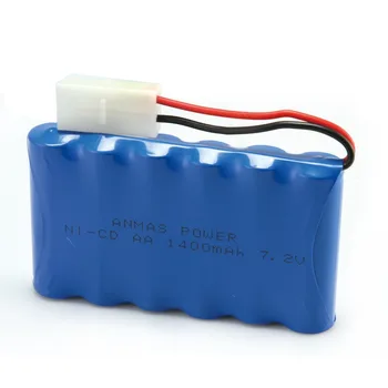 Anmas Power 1400mAh 7.2 V Ni Cd батерия Tamiya Plug пилоти акумулаторни батерии тип AA NiCd Toy Car Battery