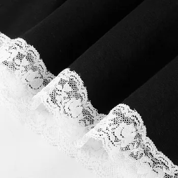 ArtSu White Lace High Waist Mini Skirts Womens Y2K Молив Bodycon Short Skirt Ladies Black Harajuku Casual Streetwear SK52053