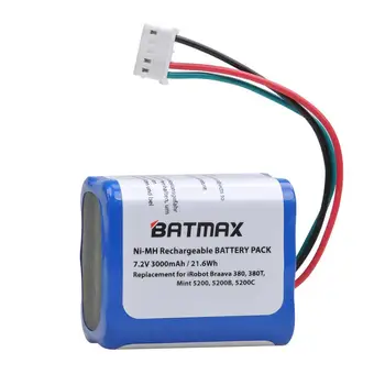 Batmax 3000mAh Ni-MH смяна на батерията за iRobot Roomba Braava 380 & 380T Mint 5200 Mint 5200B Mint 5200c батерия