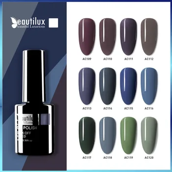 Beautilux гел лак за нокти лято зима тъмните цветове Моранди се накисва от UV LED Полуфинал постоянен нокти гел лак Лак 10 мл