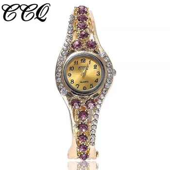 CCQ Марка дамски часовници гривна женствена рокля ръчен часовник жени гривна часовници Ръчни дамски кварцов часовник Relogio Feminino