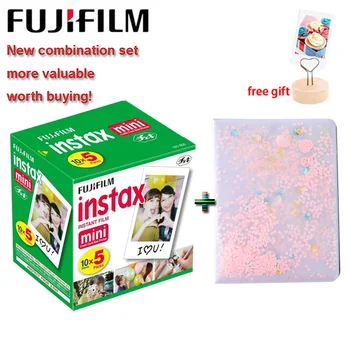 Fujifilm Instax Mini Film 3-инчов Бял край 64 джоба фотохартия албум за Polaroid LiPlay Mini 9 8 7 секунди 25 70 90 instant камера