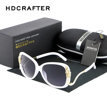 HDCRAFTER мода големи стари слънчеви очила Жените голям frame слънчеви очила, големи слънчеви очила дамски реколта очила марка дизайнер