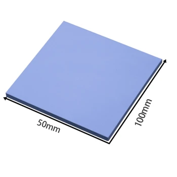 HOT-3Pcs Thermal Pad Computer Cpu Silicone 50x100mm дебелина 0.3/0.5/1mm