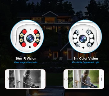 Ipcamera открит 1080P облак за съхранение, WIFI камери открит HD топката ВИДЕОНАБЛЮДЕНИЕ камери за сигурност WIFI външен вид на камера за видеонаблюдение