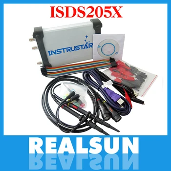 ISDS205X Virtual PC USB oscilloscope DDS signal and logic анализатор 2CH 20 MHz bandwidth 48MSa / s 8bit ADC FFT анализатор