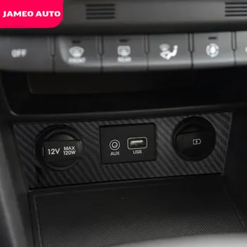 Jameo Auto Car Socket Charge Cigarette Smoke Lighter Switch Panel USB Button Lamp Stick Trim за Hyundai Кона Kauai 2017 - 2021