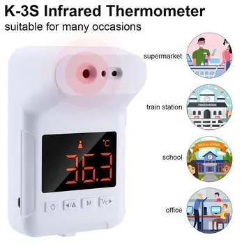 K9 Pro цифров Инфрачервен термометър Безконтактен термометър за челото термометър монтиране на лазерен сензор за измерване на температурата