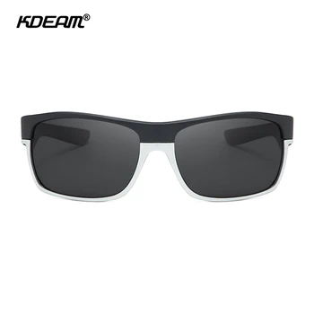 KDEAM поляризирани спортни очила за мъже от 145 мм ширина на покритие лещи слънчеви очила TR90 Материал на рамката огледални очила KD189