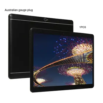 KT107 Round Hole Tablet 10.1 Инчов HD Large Screen Android Version 8.10 Fashion Portable Tablet 1G+8G Black Tablet Black US Plug