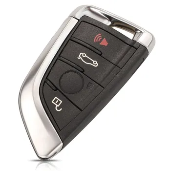 Kutery 4 бутона Smart Remote Car Key Fob 315/868 Mhz Pcf7953p чип за BMW F CAS4 5 7 Series и X5 X6 2016