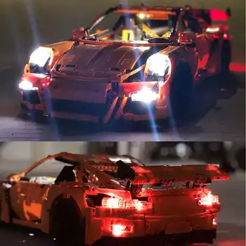 LED Light Осветление Kit for 42056 Техника Series for Porrsche 911 GT3 RS Toy Bricks ( модел 911 В комплекта не са включени )