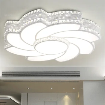 Led тавана лампа изкуство Crystal вихрушка Дневна Спалня ресторант проучване на проекта за осветление на тавана лампа AC85-265V
