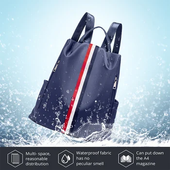 LOVEVOOK жени водоустойчив Оксфорд раница анти-кражба женски училищни чанти за тийнейджър пътуване раница, чанта за жени 2020 спортен