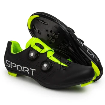 Men Самостоятелно Lock Road Cycling Training Shoes Дишаща BOA Bike Sneakers Professional Bicycle Riding Racing Shoes 38-47