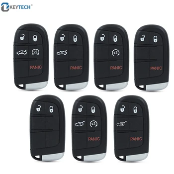 OkeyTech 2/3/4/5Buttons Remote Car Key Shell Case Cover Fob за Chrysler Jeep Cherokee Dodge Ram 1500 Journey Charger Challenger