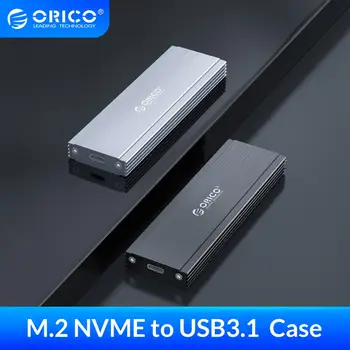 ORICO Nvme NGFF M. 2 SSD Case 10Gbps USB C на корпуса на твърдия диск с кабел Type-C поддържа UASP Trim поддръжка на функцията Smart Sleep