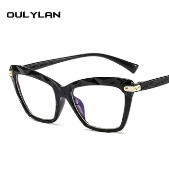 Oulylan Анти-Синя Светлина Очила Жени Компютър Оптични Очила Рамка Мъжете Прозрачни Слънчеви Очила Рамка