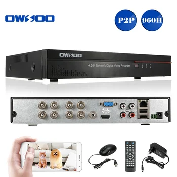 OWSOO 8 Channel DVR-Digital Video Recorder 960H D1 H. 264 ВИДЕОНАБЛЮДЕНИЕ DVR Рекордер Поддръжка на видео/аудио запис на iOS, Android PTZ Control