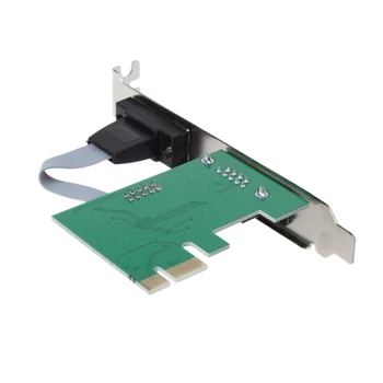 PCI-E PCI to Dual Serial RS232 DB9 Сериен Controller Adapter Card Express 2-Port WXTA