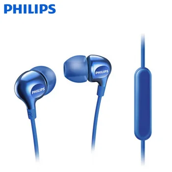 Philips SHE3705 тел контролер, слушалки 3,5 мм plug ухо бас стерео слушалки с микрофон за xiaomi huawei samsung