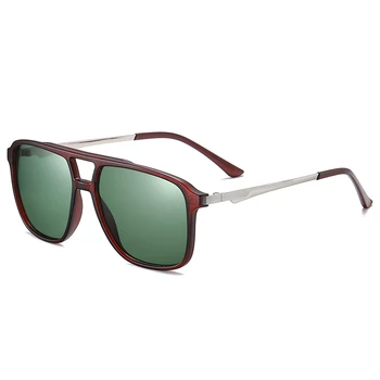 ROUPAI слънчеви очила мъжете 2020 поляризованная мода uv400 марка дизайнер високо качество на шофирането нощно виждане на слънчеви очила квадратен черен
