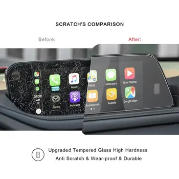 RUIYA screen protector за Mazda 3 4th 8.8 инчов 2019 car navigation touch center display,9H закалено стъкло защитно фолио на екрана