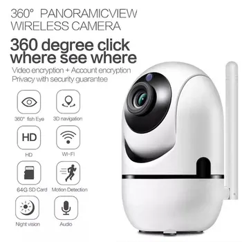 Smart Camera 1080P Wireless Wifi инфрачервена анти-кражба Ip камера за нощно виждане Интелигентна Hd камера за видеонаблюдение