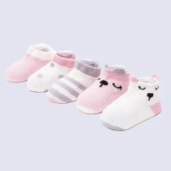 Tonytaobaby пролетта и лятото нов стил на тънки памучни Детски чорапи бебета детски антимоскитные чорапи-5 чифта пакет