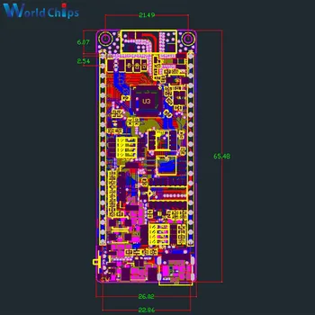 Type-C ESP32 WiFi Bluetooth модул 1.14 инчов цветен LCD дисплей 4MB 2.7 V-3.6 V за Arduino System ИН Development Tools