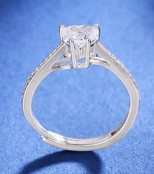 YBB55 925 чисто сребро пръстен жени имитация пръстен Циркон жени пръстен