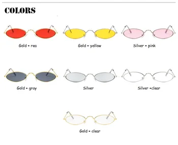 Yoovos Мода Ретро Слънчеви Очила На Жените И Мъжете Реколта Овални Метални Мъжете През Цялата Слънце Малка Рамка За Очила Очила Дамски Gafas De Sol