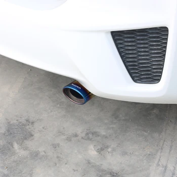 Авто кръгъл накрайник на изпускателната тръба от ауспуха на изпускателната за Nissan micra хромово покритие от неръждаема стомана, модифициран заден опашката на колата гърлото Exhause liner четки